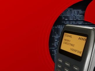 první SMS ilustrace Vodafone