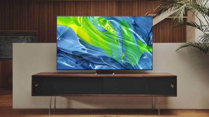 Samsung TV S95B Lifestyle Image chytrá televize Samsung TV S95B