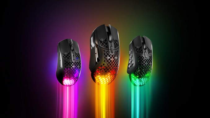 SteelSeries_Aerox5-5WL-9WL_family myši SteelSeries Aerox 5 a Aerox 9