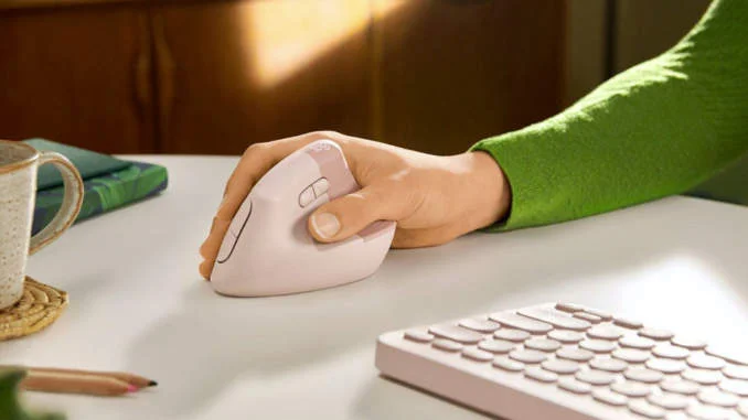 bezdrátová vertikální myš Logitech Lifch pro praváky i leváky