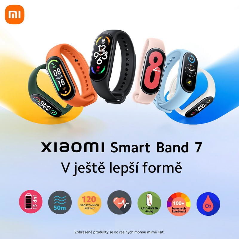 chytrý fitness náramek Xiaomi Smart Band 7