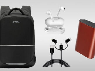 Yenkee batoh, sluchátka, powerbanka, propojovací kabel
