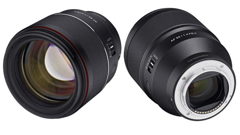 portrétní objektiv Samynag FE 85mm 1.4 II pro Sony FE
