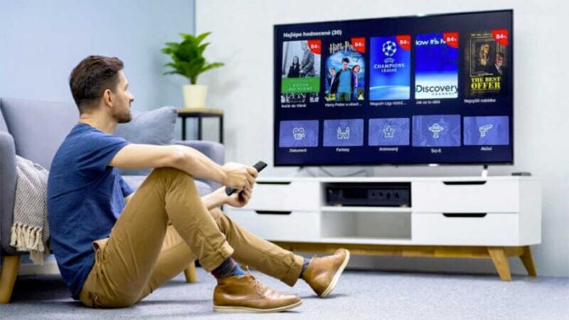 Sledování Telly TV na dovolené