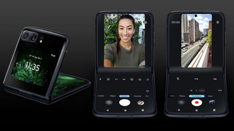 chytrý skládací telefon s ohebným displejem motorola razr 2022 cena