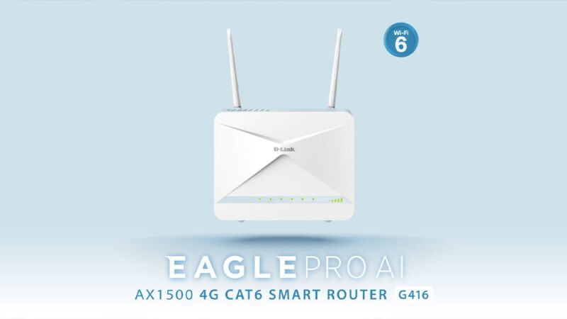 D-Link smart router AX1500 4G+ (G416) cena