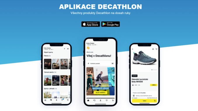 nová aplikace Decathlon pro Android a iOS download stažení