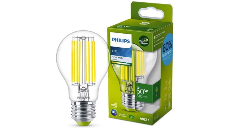 úsporné žárovky Philips třídy A s prodlouženou životností