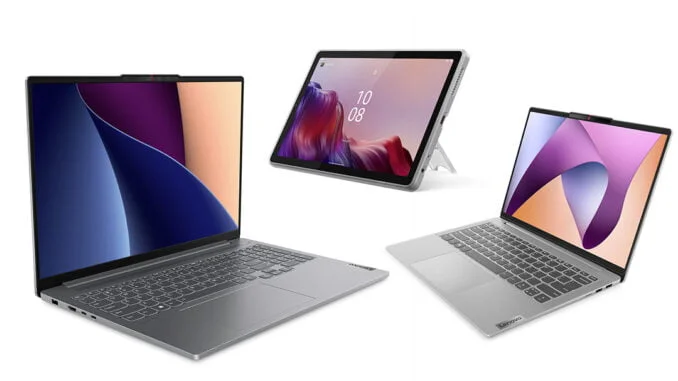 Notebooky Lenovo IdeaPad Pro 5i, IdeaPad Pro 5, IdeaPad Slim 5i, IdeaPad Slim 5, IdeaPad Flex 3i Chromebook, tablet Lenovo Tab M9 CES 2023