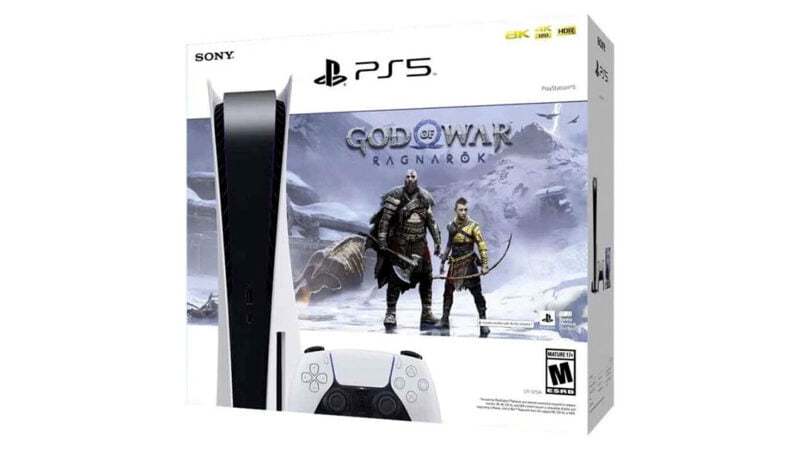 Sada herní konzole PlayStation 5 a hry God of War Ragnarök cena