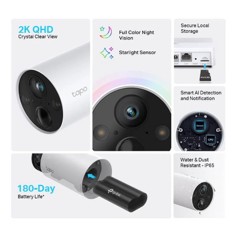 bezdrátová bezpečnostní kamera TP-Link Tapo C420S2 C40S2 cena