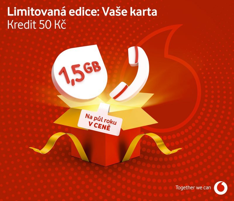 limitovaná edice Vaše karta Vodafone Vánoce 2022