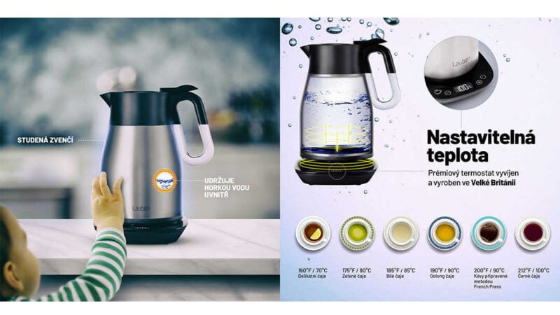 Rychlovarná termo konvice Lauben Vacuum Thermo Kettle VTK01S cena