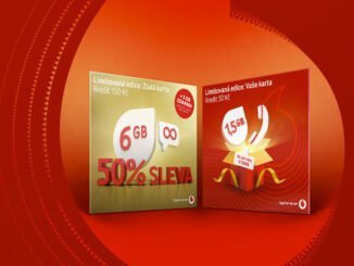Vánoční nabídka Vodafone limitovaná edice Zlatá karta Vaše karta