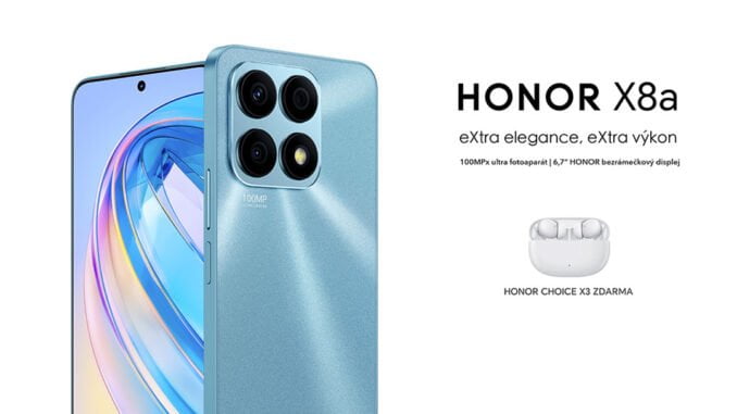 HONOR-X8a-001 mobilní telefon smartphone Honor X8a cena sluchátka Honor Choice 3 zdarma