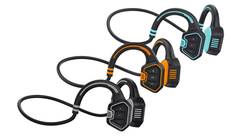 voděodolná bezdrátová sluchátka Evolveo BoneSwim MP3 cena