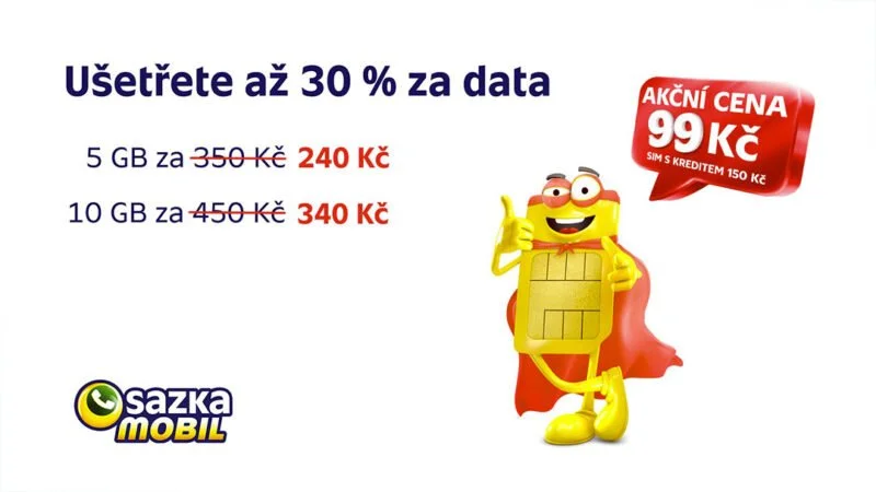 SAZKAmobil tarify sleva cena