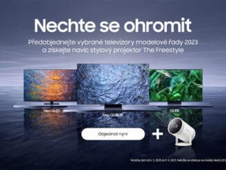 Samsung TV OLED QLED předprodej akce sleva projektor The Freestyle