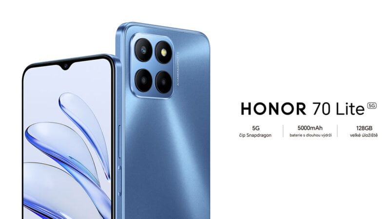 chytrý telefon smartphone HONOR 70 Lite 5G cena