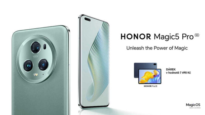 HONOR-Magic5-Pro-prodej-CR-001 chytrý telefon smartphone HONOR Magic5 Pro cena akce sleva zdarma tablet dárek