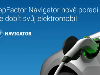 navigace aplikace MapFactor Navigator 7.3 POI dobíjecí stanice elektromobily