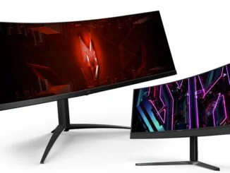 Zakřivené herní monitory Acer Nitro XZ452CU V a Predator X34 V cena
