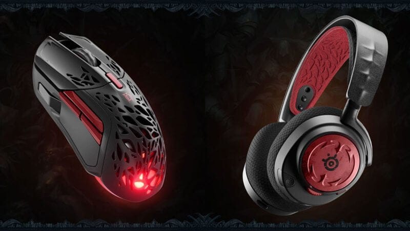 herní příslušenství myš sluchátka podložka SteelSeries Diablo IV cena