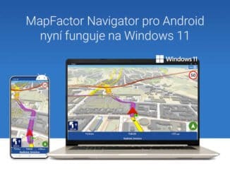 navigace GPS MapFactor Navigator Android Windows 11