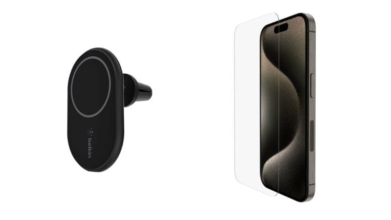 Magnetická bezdrátová nabíječka do auta BoostCharge 10 W a ochranné sklo ScreenForce UltraGlass 2 cena