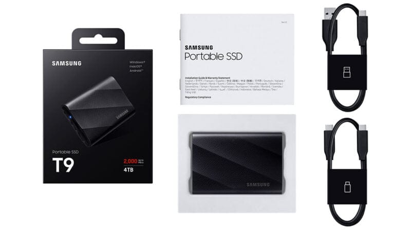 přenosný SSD disk Samsung T9 specifikace kapacita cena