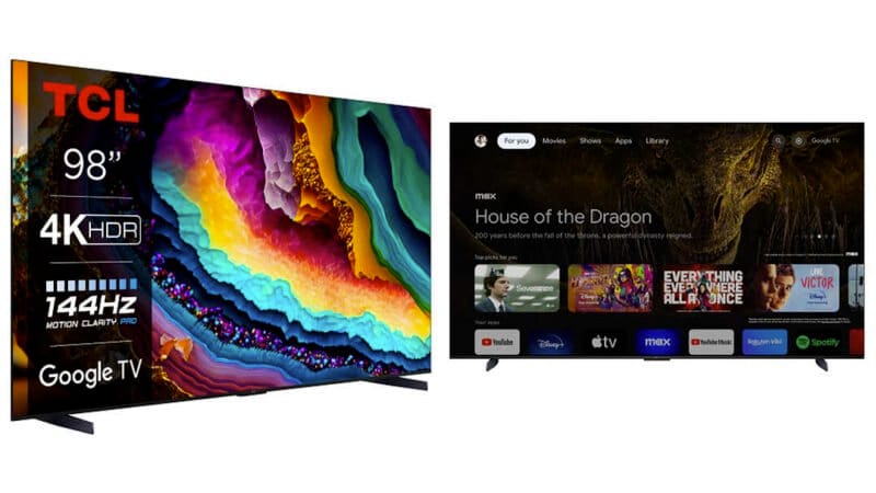 televize TCL P74 s úhlopříčkou 85 a 98 palců levněji cena specifikace