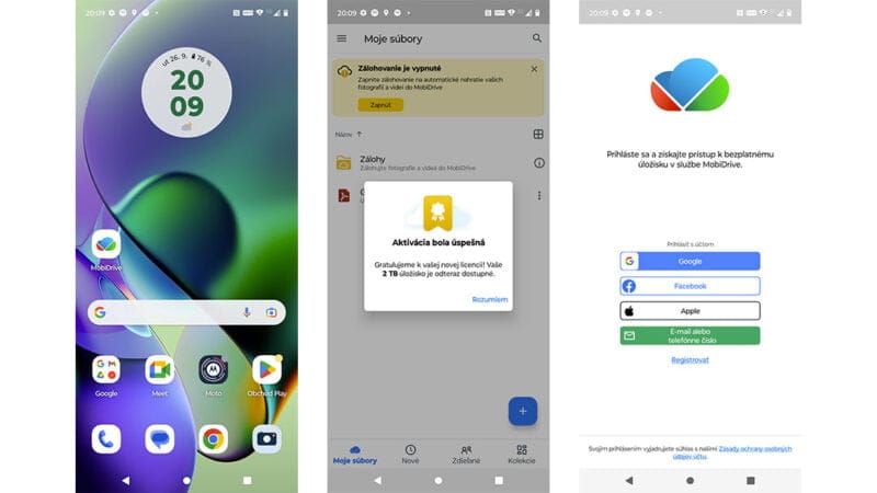 motorola akce moto cloud 2 TB zdarma