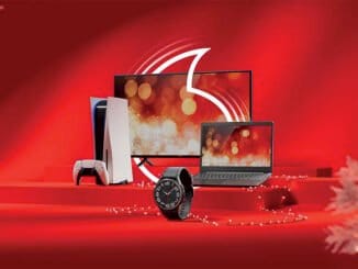 Vodafone Vánoce 2023 kampaň sleva akce elektronika notebook televize hodinky tarif