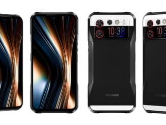 odolnž telefon Doogee V20S specifikace cena noční vidění fotoaparát sekundární displej