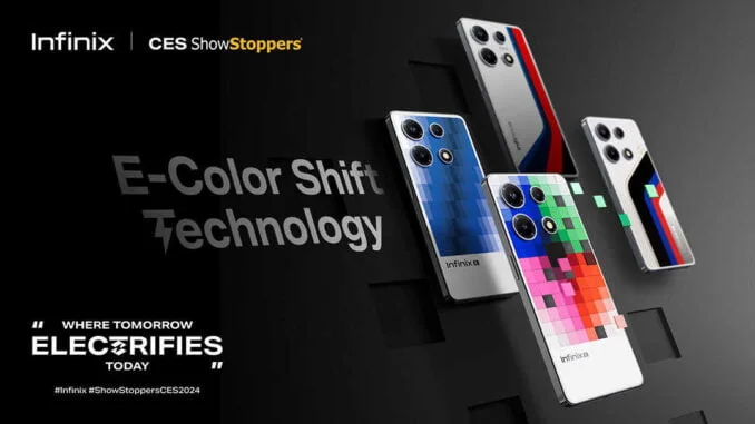 Infinix CES 2024 technologie inovace Color Shift Technology