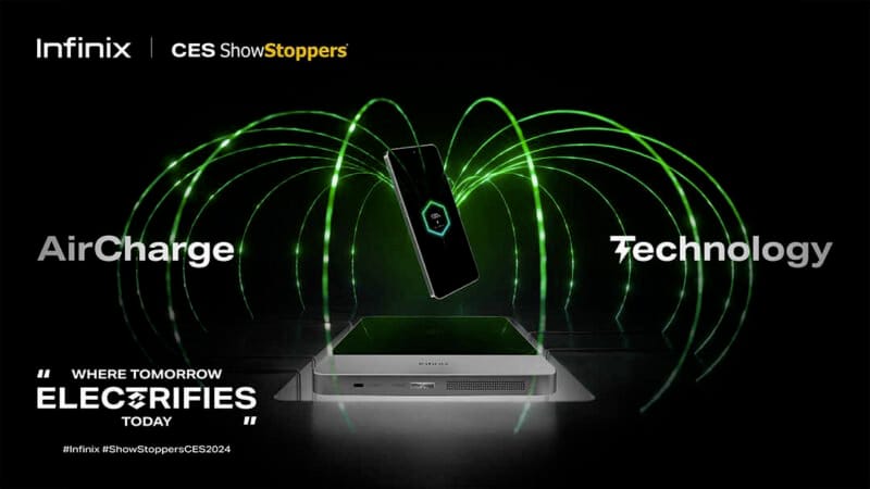 Infinix CES 2024 technologie inovace AirCharge