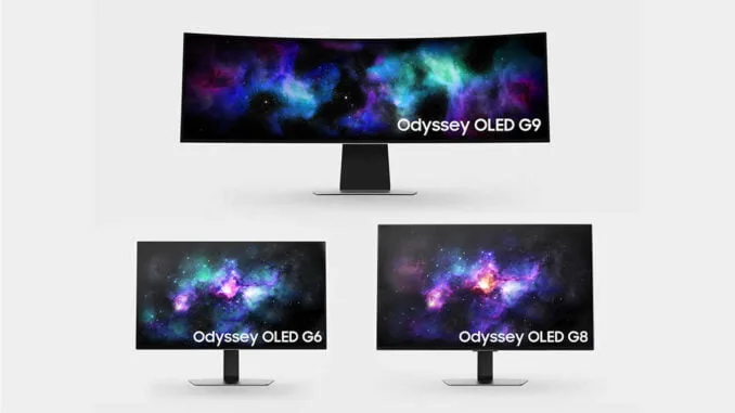 Samsung-Odyssey-OLED-G6-G8-G9-001 herní monitor Samsung Odyssey OLED G9 G8 G6 specifikace cena CES 2024