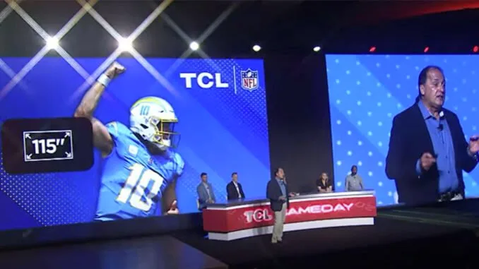 televizor TCL Mini LED TV 115 palců inch CES 2024 inovace