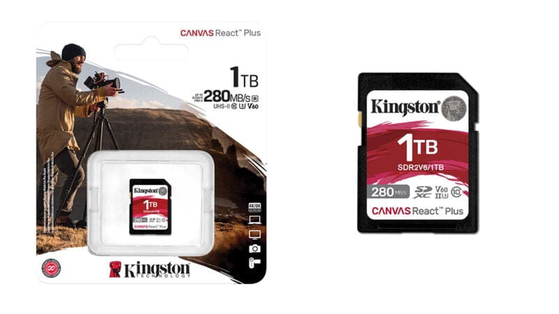paměťová karta Kingston SD Canvas React V60
