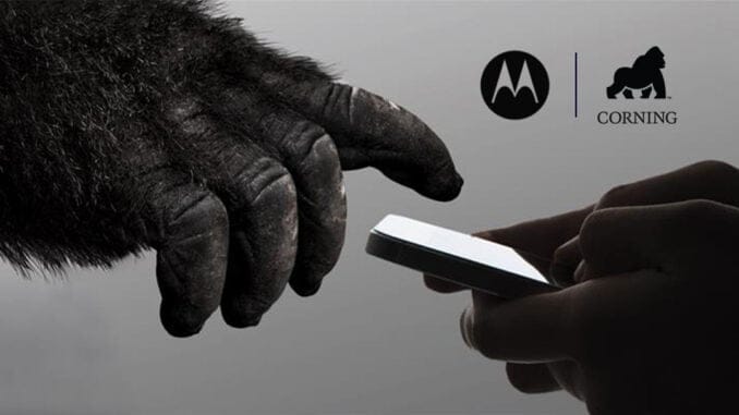 Motorola-Gorilla-Glass telefon Motorola sklo Corning Gorilla Glass