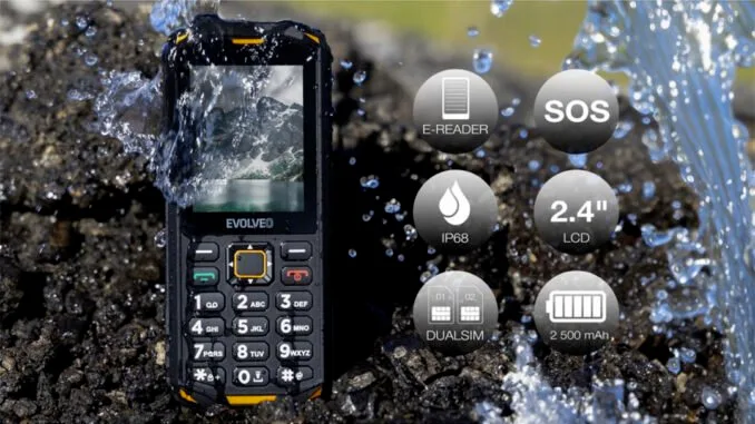 odolný tlačítkový telefon EVOLVEO StrongPhone X5 SOS specifikace cena