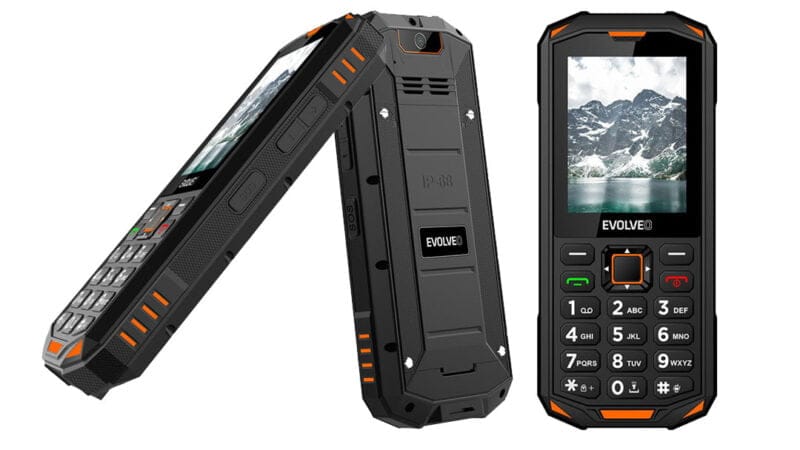 odolný tlačítkový telefon EVOLVEO StrongPhone X5 SOS specifikace cena