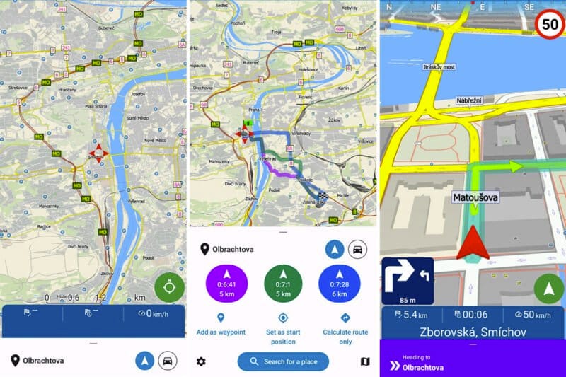 Navigator Lite MapFactor pro Android stažení download aplikace
