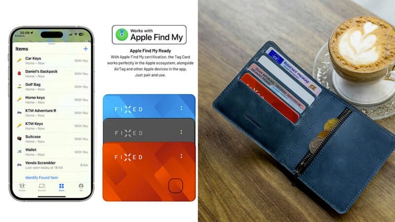 FIXED Tag Card ztráta krádež nabíjení hledání věcí lokátor zloděj