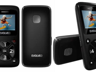 levný telefon pro seniory pro děti EVOLVEO EasyPHONE ID, tlačítka, SOS, svítilna, FM rádio, specifikace, cena