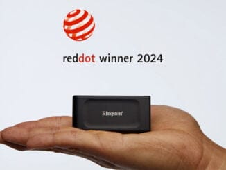 Kingston SSD disk XS 1000 ocenění Red Dot Award 2024
