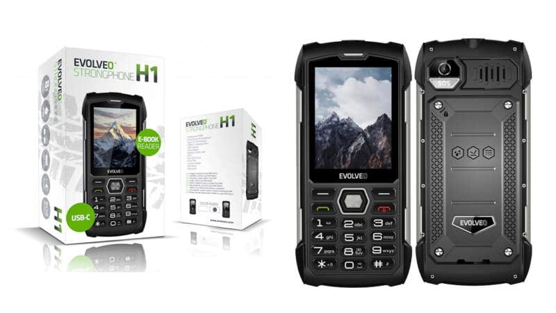 odolný tlačítkový telefon EVOLVEO StrongPhone H1 cena