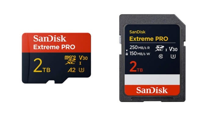 SNDK_Extreme_PRO_SD_mSDXC_2TB_001 Western Digital Sandisk paměťová karta Extreme PRO SD, micro SDXC specifikace cena