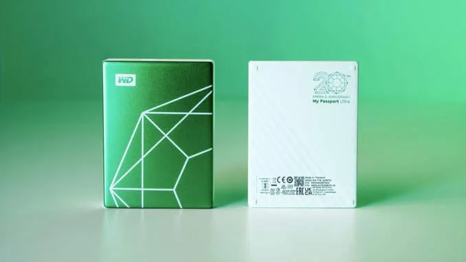 externí přenosný disk My Passport Ultra,20th Emerald Anniversary Edition specifikace cena