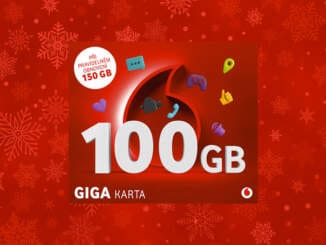 Vodafone, giga karta, datový, balíček, Vánoce, akce, cena, 150 GB